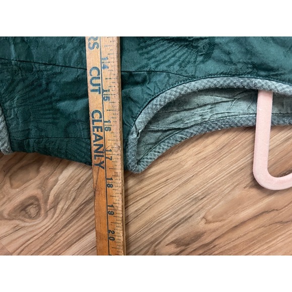 Comfort First Dress Womens Sz L Medieval Linen Lace Up Empire Waist Green Washed - Picture 3 of 11